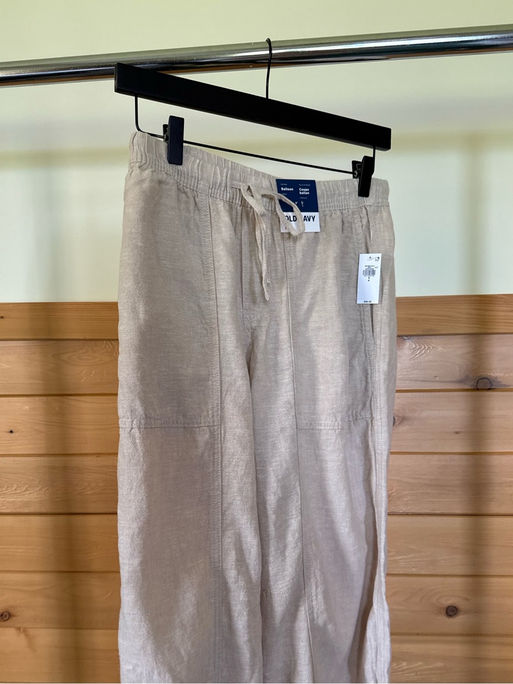 NWT Old Navy Linen Mid-Rise Balloon Pant